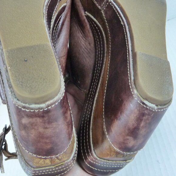 BED STU SIZE 9 JOANN LEATHER WEDGES - Picture 13 of 14